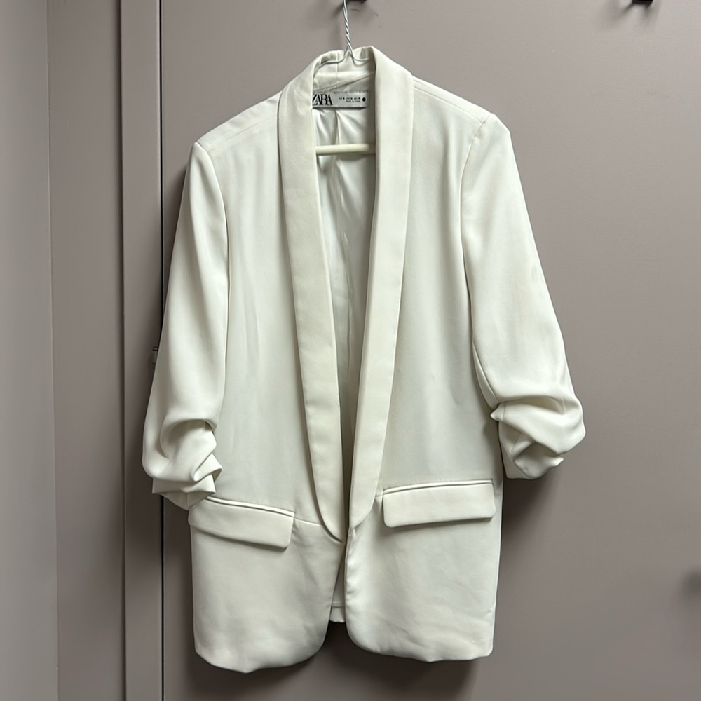 ZARA white blazer
